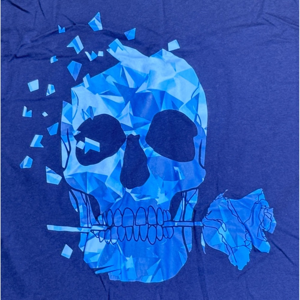 Robert Graham Rose Skull Graphic Print Men's Short Sleeve T-Shirt Size XL/T - Picture 3 of 9